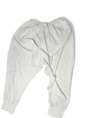 Oatmeal Plus Size Linen Jogger Pants Size 2XL
